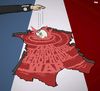 Cartoon: Paris Attacks (small) by Tjeerd Royaards tagged paris,attack,terrorism,isis,daesh,fear,war