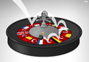 Cartoon: Terror Roulette (small) by Tjeerd Royaards tagged turkey,istanbul,isis,terror,terrorism,attack,bomb,airport