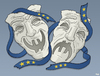 Cartoon: Theatre (small) by Tjeerd Royaards tagged greece,euro,imf,brussels,money,cutbacks,tragedy
