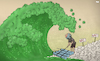 Cartoon: Third wave (small) by Tjeerd Royaards tagged corona,third,wave,victims,death,vaccine,earth,pandemic,virus