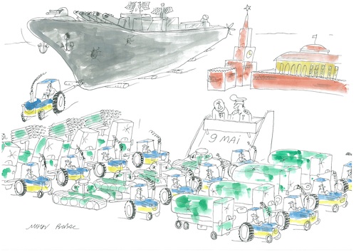 Cartoon: Parade preparations (medium) by mihai boboc tagged parade,may,moscow