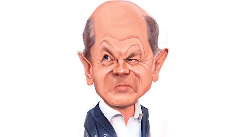 Cartoon: Kanzler Olaf Scholz (medium) by RKaiser tagged scholz,kanzler,regierung,politik