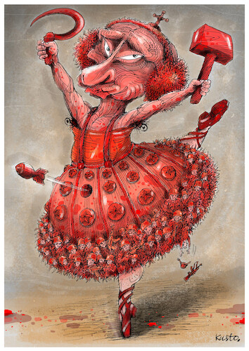Red ballerina