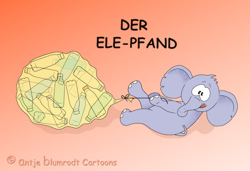 Cartoon: Der Ele-Pfand (medium) by a-b-c tagged dosen,einweg,elefant,flaschen,mehrweg,pfand,pfandautomat,plastik,dosen,einweg,elefant,flaschen,mehrweg,pfand,pfandautomat,plastik
