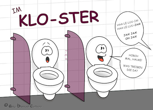 Cartoon: Klo-ster (medium) by a-b-c tagged donnerbalken,gewalt,katholisch,kirche,klo,kloster,latrine,opfer,orden,priester,prävention,skandal,thron,toilette,topf,trauma,wc,donnerbalken,gewalt,katholisch,kirche,klo,kloster,latrine,opfer,orden,priester,prävention,sex,skandal,thron,toilette,topf,trauma,wc