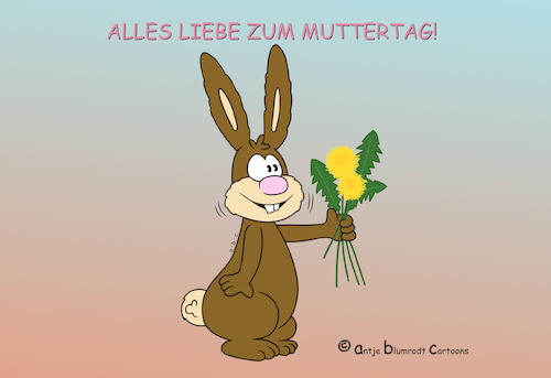Cartoon: Muttertag! (medium) by a-b-c tagged blumen,dankbarkeit,danken,ehren,ehrung,frauen,geschenk,gruß,hase,häschen,liebe,mama,muttertag,mutti,zeit,blumen,dankbarkeit,danken,ehren,ehrung,frauen,geschenk,gruß,hase,häschen,liebe,mama,muttertag,mutti,zeit