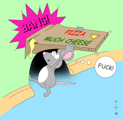 Cartoon: Pizzamouse (medium) by a-b-c tagged maus,pizza,mousehole,maker,box,italian,food,cheese,restaurant,delivery,pizzaorder,pizzaservice,fastfood,maus,pizza,mousehole,maker,box,italian,food,cheese,restaurant,delivery,pizzaorder,pizzaservice,fastfood