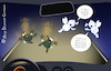 Cartoon: Abflug! (small) by a-b-c tagged auto,fahrt,fliege,fliegen,insekten,lampe,licht,scheinwerfer,tod,windschutzscheibe