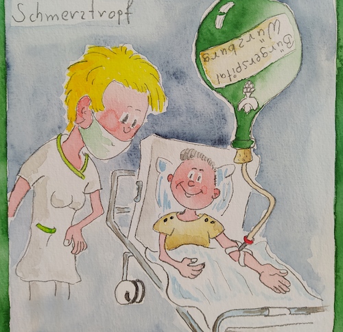 Cartoon: Krankenhaus (medium) by Bubi007 tagged unfall