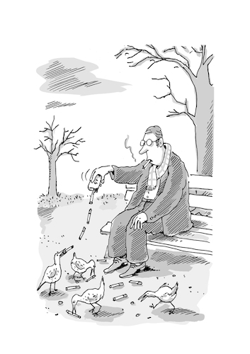 Cartoon: Frühling (medium) by Til Mette tagged rauchen,tiere,zigaretten