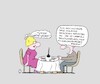 Cartoon: Typisch Mathelehrer (small) by CartoonMadness tagged restaurant,mathelehrer,servietten,math2022