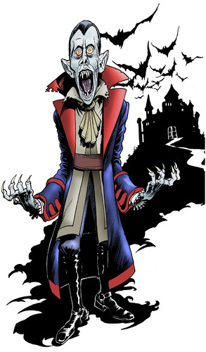 Cartoon: Vampiro (medium) by JAMEScartoons tagged vampiro,vampire,dark,dracula