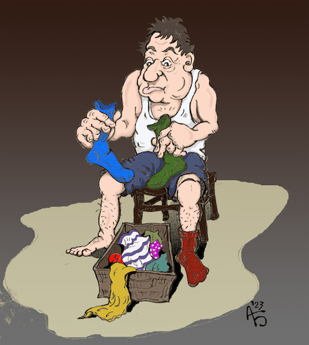 Cartoon: Alleinlebender (medium) by Back tagged alleinlebender,singles,alleinstehender