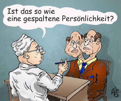 Cartoon: Diagnose (medium) by Back tagged diagnose,arzt,medizin,psychiatrie