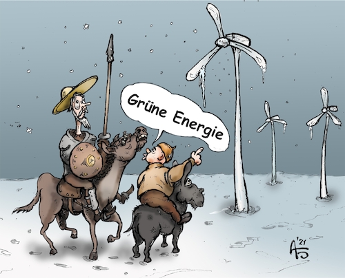 Cartoon: Grüne Energie (medium) by Back tagged energie,stromerzeugung,energieabhängigkeit