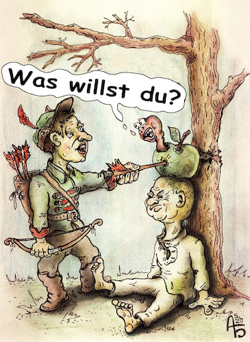 Cartoon: Wohin mich das gebracht hat? (medium) by Back tagged lebensweg,verhalten,tat,geste