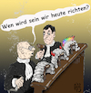 Cartoon: Perücken (small) by Back tagged perücke,gericht,richter,justiz,rechtspflege,rechtssprechung