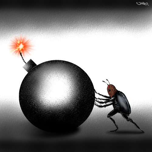 Cartoon: BOOM! (medium) by JARO tagged terrorism