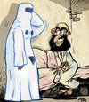 Cartoon: Islam Sex (small) by JARO tagged islam,woman,man,sex,nosex