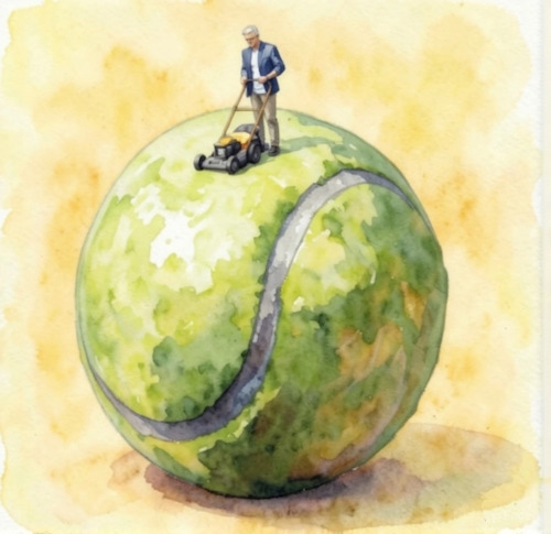 Cartoon: no title (medium) by chakhirov tagged tennis