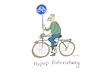 Cartoon: Popup Fahrradweg (small) by Wackelpeter tagged fahrrad,freie,fahrt