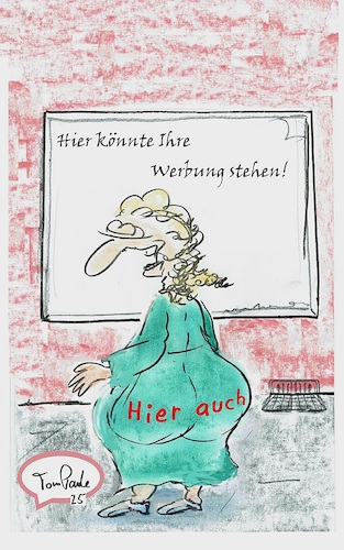 Cartoon: Marketing (medium) by TomPauLeser tagged marketing,werbung,geld,einnahmen,einnahmequelle,finanzierung,po,hintern