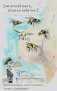 Cartoon: Big buzzers (small) by TomPauLeser tagged buzzers,bee,beekeeper,help