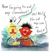 Cartoon: Camembert - Part 3 (small) by TomPauLeser tagged camembert,ernie,and,bert,sesamstreet,cum,foreign,language,french,cheese,sperm