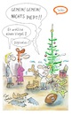 Cartoon: Es muss piepen! (small) by TomPauLeser tagged piep,vogel,weihnachten,geschenk,verpackung,geschenpapier,tannenbaum,bescherung,digital,elektronik,spielzeug,töne,gemein,football,holzlok,holzeisenbahn,holzspielzeug