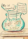Cartoon: Langeweile (small) by TomPauLeser tagged langeweile,langweilig,fische,aquarium,versteck,verstecken,luftblasen,algen,goldfische,clownsfisch