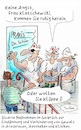 Cartoon: Praxisgewalt (small) by TomPauLeser tagged gewalt,arzt,arztpraxen,arztpraxis,praxis,schlapplachsachen,tompaule,cartoon,satire,bodyguard,security,patient,patientin,mta,medizinisch,schlagring