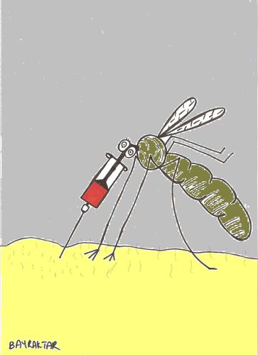 Cartoon: mosquito (medium) by Seydi Ahmet BAYRAKTAR tagged mosquito