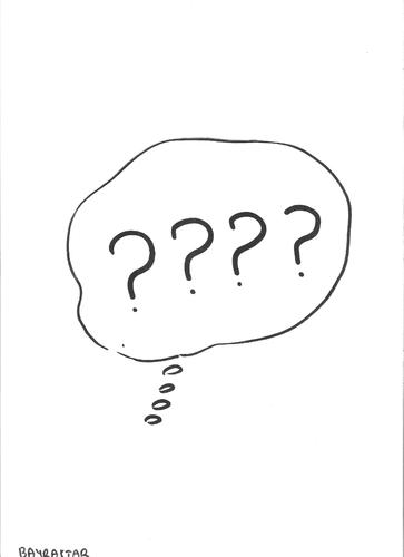 Cartoon: question mark (medium) by Seydi Ahmet BAYRAKTAR tagged question,mark