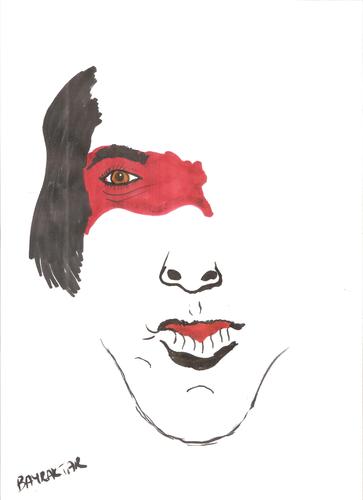 Cartoon: red-faced man (medium) by Seydi Ahmet BAYRAKTAR tagged red,faced,man