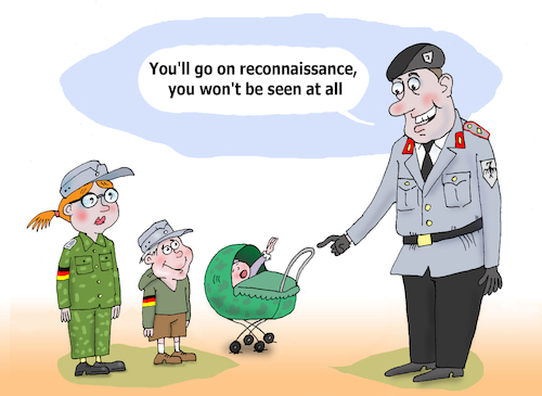 Cartoon: mobiliza (medium) by Tarasenko  Valeri tagged army,teenagers,children,mobilization
