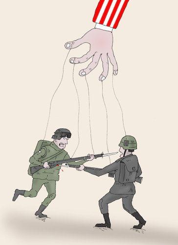 Cartoon: puppets (medium) by Tarasenko  Valeri tagged war,soldiers,victims
