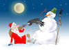 Cartoon: hare year (small) by Tarasenko  Valeri tagged snowman,alien,santa