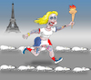 Cartoon: olympiad (small) by Tarasenko  Valeri tagged tolerance,games,olympiad,torch,rats