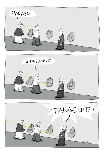 Cartoon: Tangente! (medium) by Ruth Hebler Cartoons tagged math2022