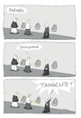 Cartoon: Tangente! (small) by Ruth Hebler Cartoons tagged math2022