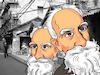 Cartoon: Edmund Husserl in China (small) by laodu tagged philosophy,socialist,skeptic,husserl,intellectual
