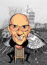 Cartoon: Michel Foucault in the cemetery (small) by laodu tagged intellectual,said