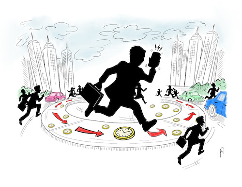 Cartoon: Fast Paced Life (medium) by sally cartoonist tagged fast,life,multimedia,internet,lifestyle,fast,life,multimedia,internet,lifestyle