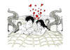 Cartoon: peaceful love (small) by sally cartoonist tagged love,marriage,relationship,interest,family