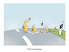 Cartoon: Krötenwanderung (small) by Toonster tagged kröten,kohle,geld,moneten,geriebenes,asche,mäuse,euro,straße,verkehr,schild,steuern,abgaben