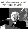 Cartoon: Abgrund von Plagiat (small) by b-r-m tagged adenauer,plagiat,abrund,guttenberg
