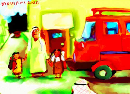 Cartoon: school bus (medium) by sal tagged cartoon