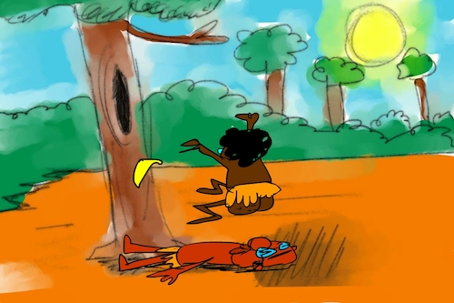 Cartoon: banana issue part2 (medium) by sal tagged cartoon,sal