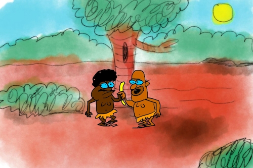 Cartoon: banana issue part3 (medium) by sal tagged cartoon,sal