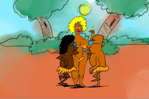 Cartoon: banana issue part4 (medium) by sal tagged cartoon,sal
